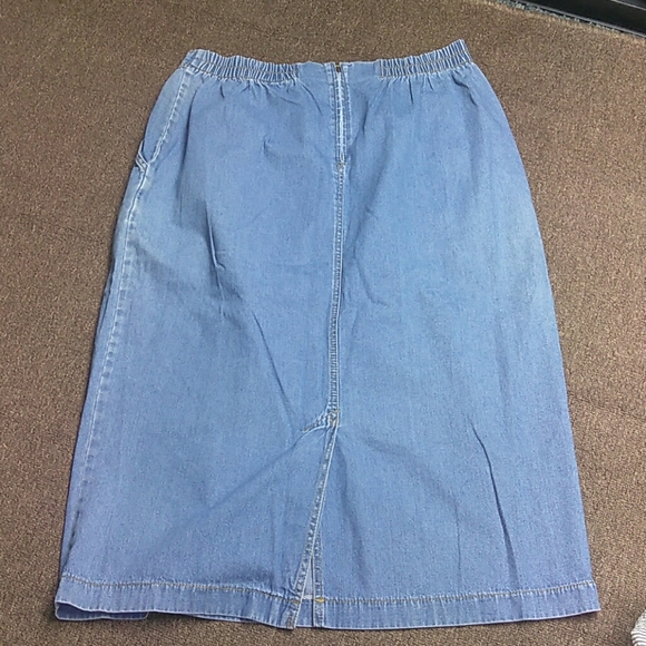 Monique Fashions Vintage Denim Skirt Size 3 X - Picture 3 of 7